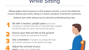How to relieve buttock pain while sitting?