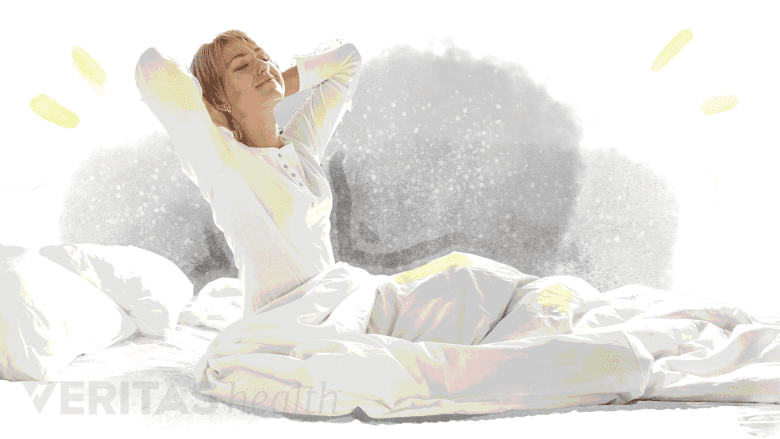 A well rested woman.
